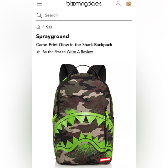 Sprayground - Camo Print/ Glow in the Dark Backpack - Picture 14 of 15